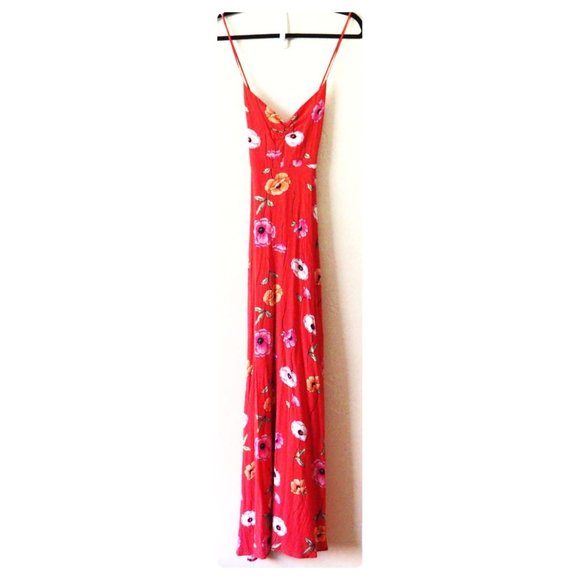 Forever 21 Dresses & Skirts - *3/20* Forever 21 Red Floral Poppy Crossback Maxi Dress